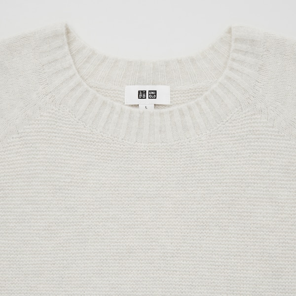 3D Souffle Yarn Crew Neck Long-Sleeve Sweater | UNIQLO US