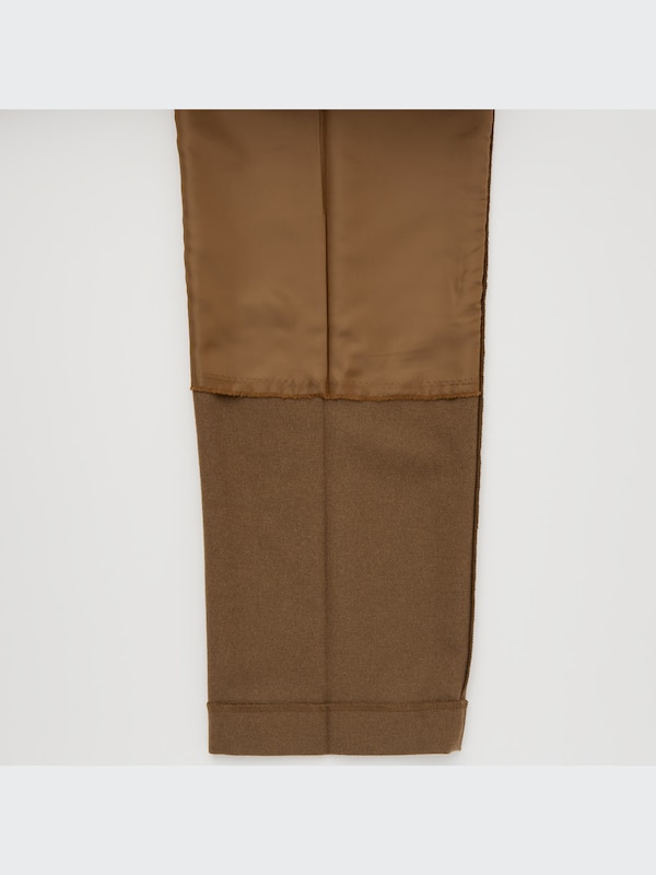 U Wool-Blend Tailored Pants