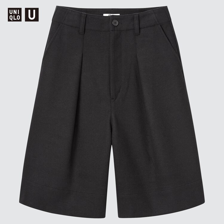 750px x 750px - WOMEN'S UNIQLOU WOOL BLEND JERSEY TUCKED SHORTS | UNIQLO TH