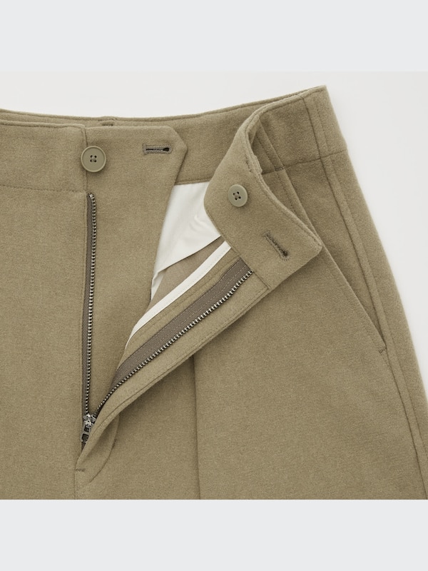 U Wool Jersey Pleated Shorts