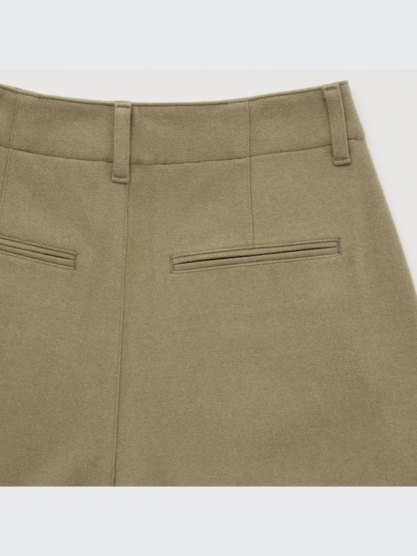 U Wool Jersey Pleated Shorts