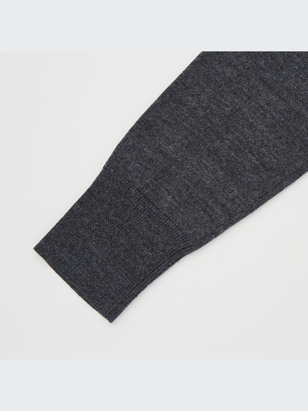 Extra Fine Merino Crew Neck Cardigan