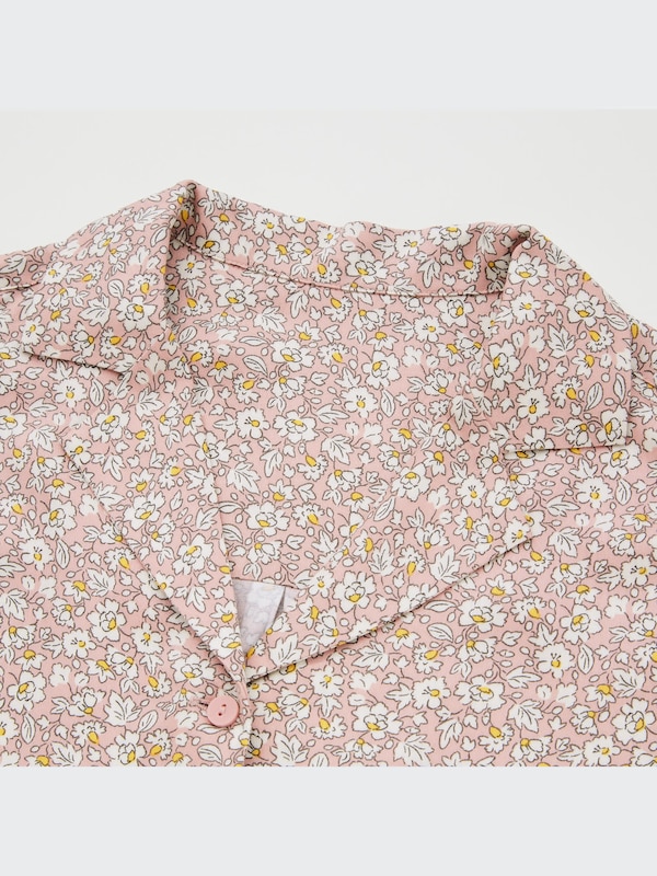 Joy of Print Rayon Satin Short-Sleeve Pajamas
