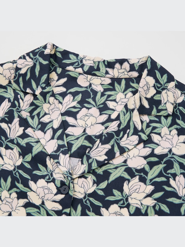 Joy of Print Rayon Satin Short-Sleeve Pajamas