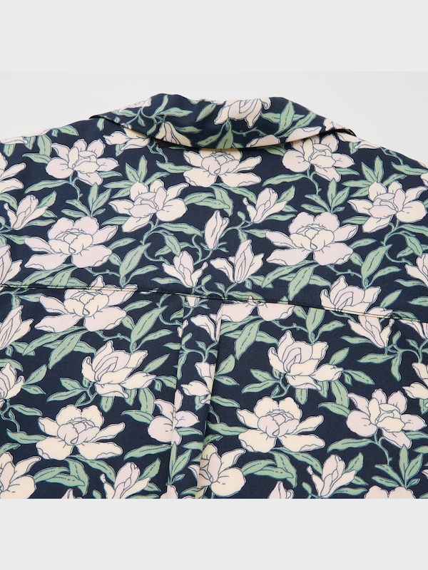 Joy of Print Rayon Satin Short-Sleeve Pajamas