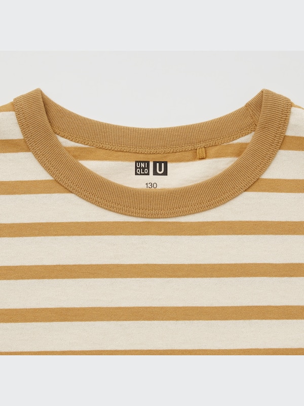 U Striped Crew Neck Long-Sleeve T-Shirt
