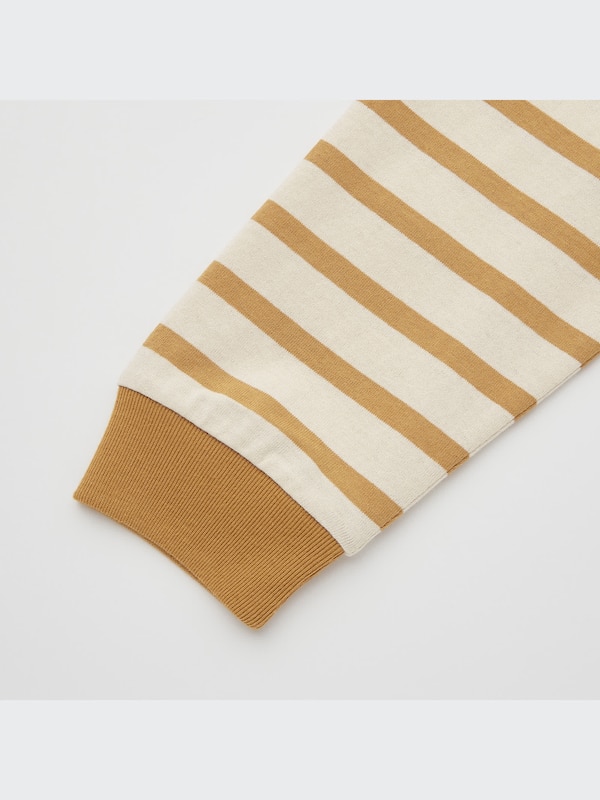 U Striped Crew Neck Long-Sleeve T-Shirt