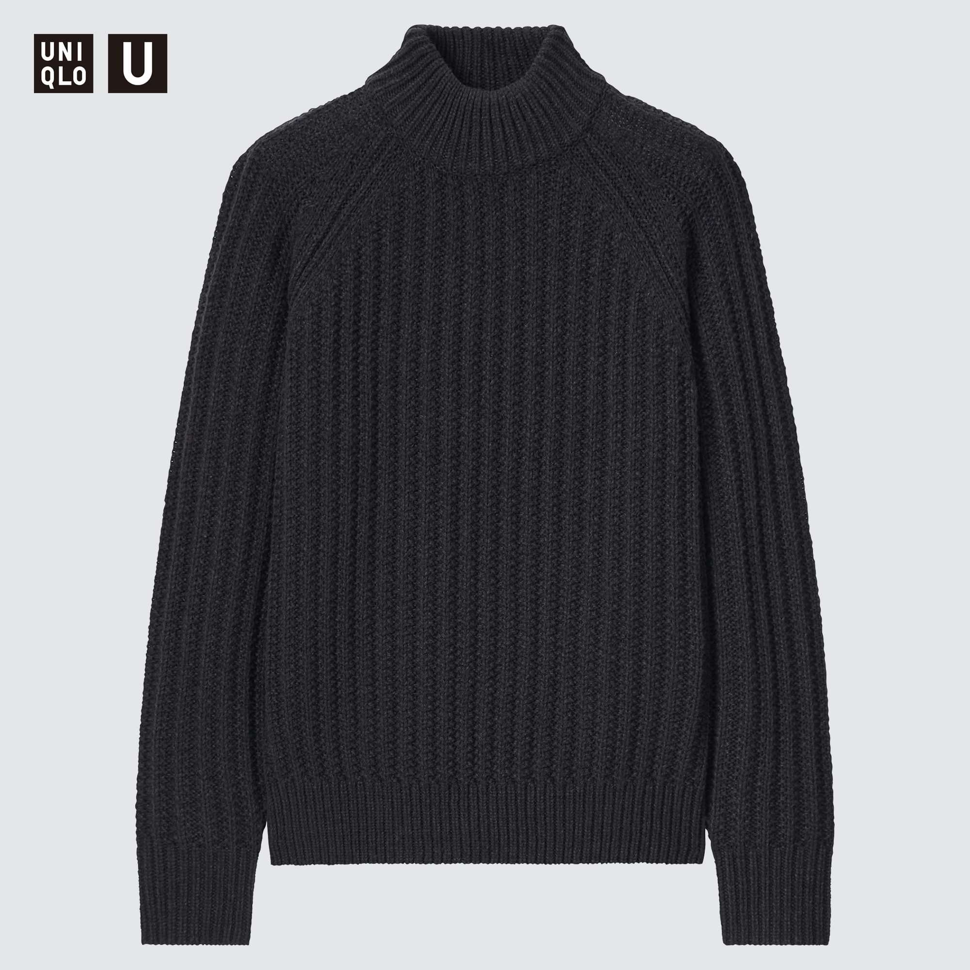 UNIQLO Middle Gauge Mock Neck Long-Sleeve Sweater | StyleHint