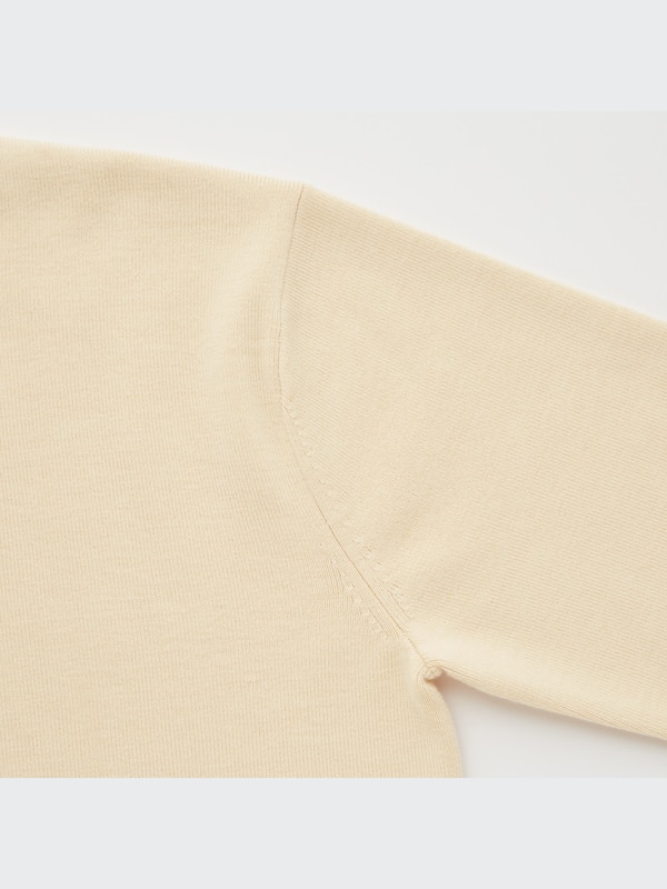 U Merino-Blend Mock Neck Long-Sleeve Sweater