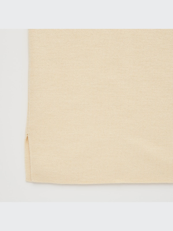 U Merino-Blend Mock Neck Long-Sleeve Sweater