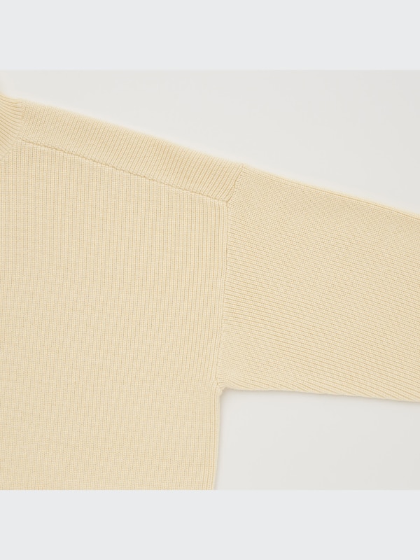U Merino-Blend Full-Zip Long-Sleeve Sweater