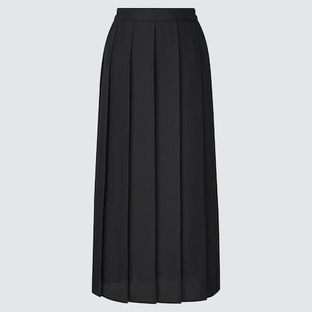 Women Wide Pleated Skirt