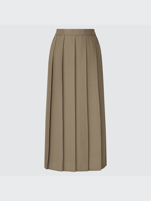 Wide Pleated Skirt