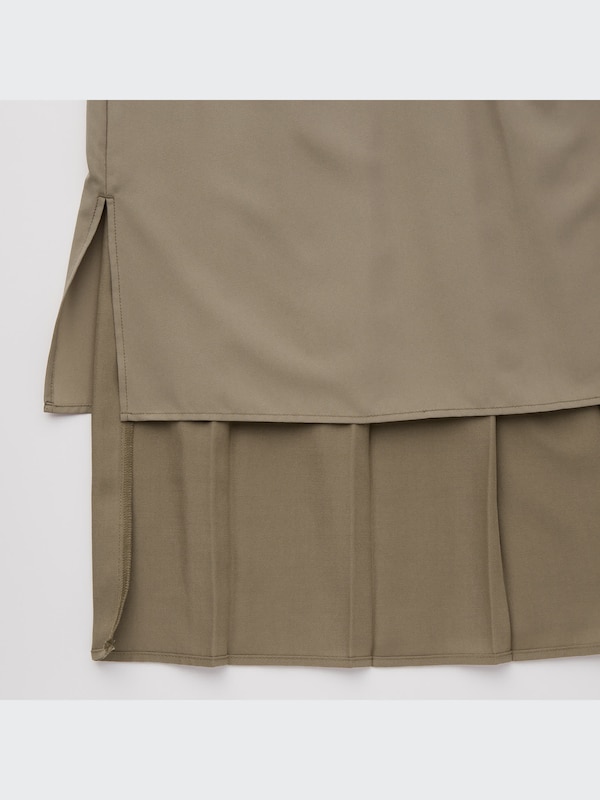 Wide Pleated Skirt