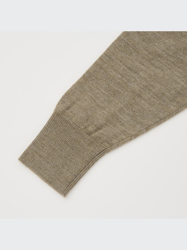 U Merino-Blend Turtleneck Long-Sleeve Dress