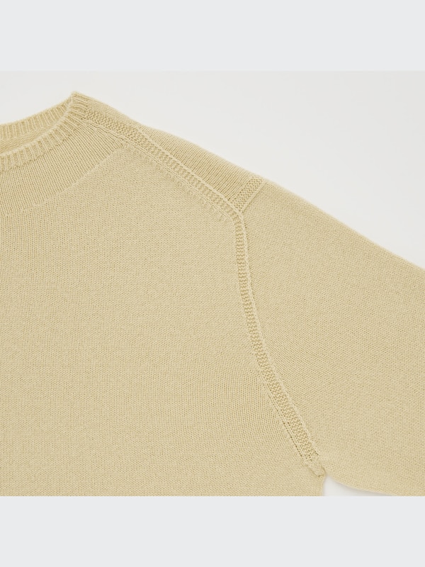 U 3D Knit Merino Crew Neck Long-Sleeve Dress