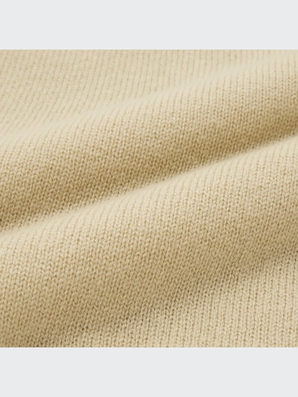 U 3D Knit Merino Crew Neck Long-Sleeve Dress