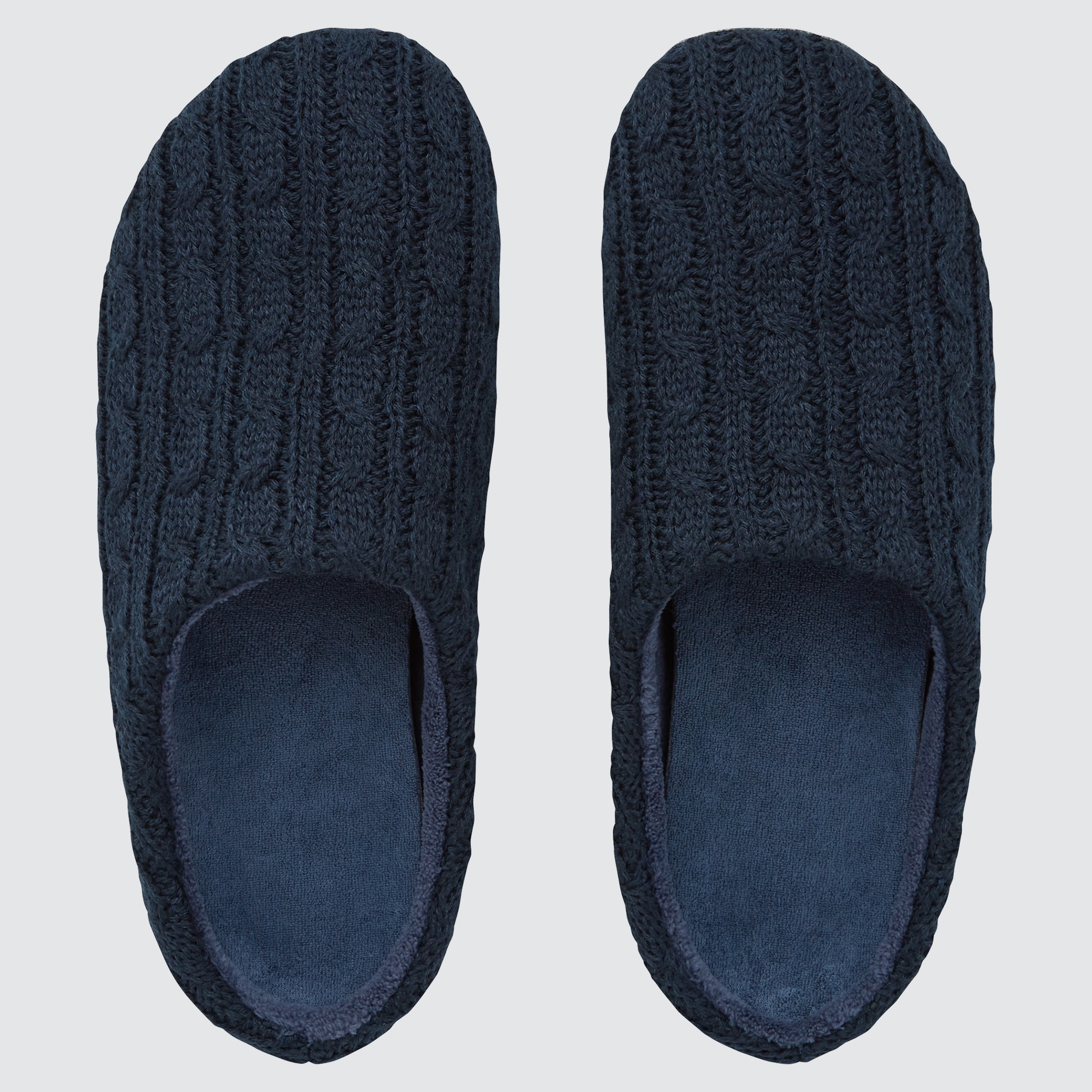 mens cable knit slippers