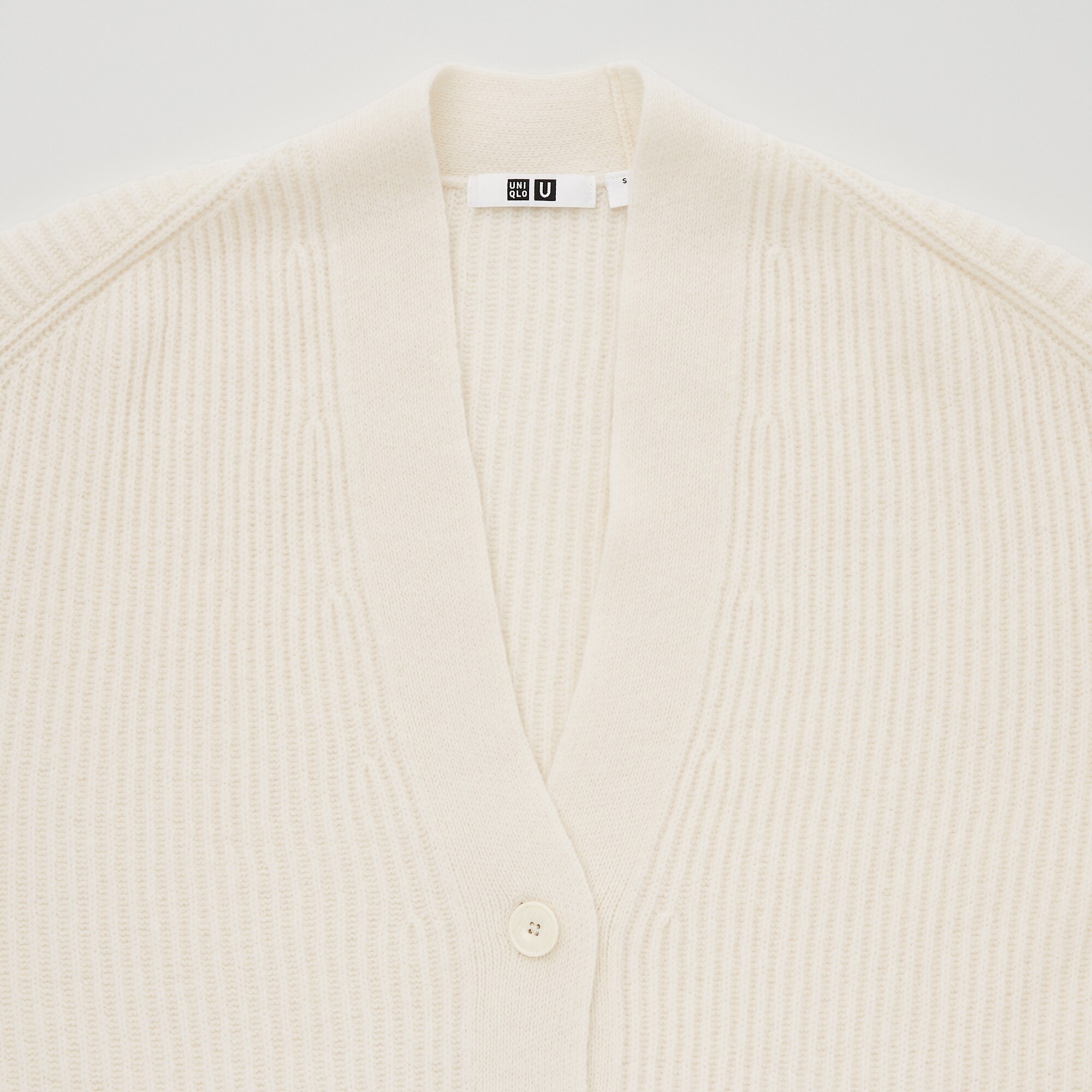 WOMEN'S UNIQLOU PREMIUM LAMBSWOOL RIBBED CARDIGAN | UNIQLO AU