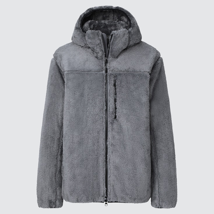 WINDPROOF FLUFFY YARN FLEECE FULLZIP HOODIE UNIQLO US