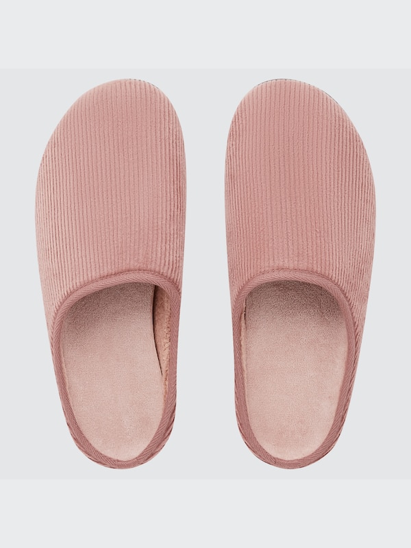 Corduroy Washable Rubber-Soled Slippers
