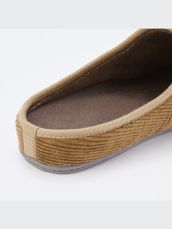 Corduroy Washable Rubber-Soled Slippers