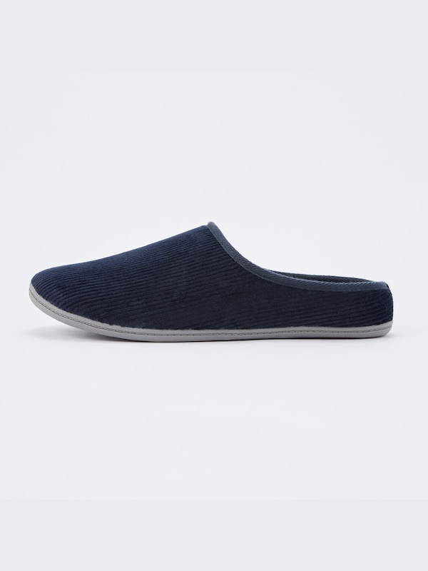 Corduroy Washable Rubber-Soled Slippers