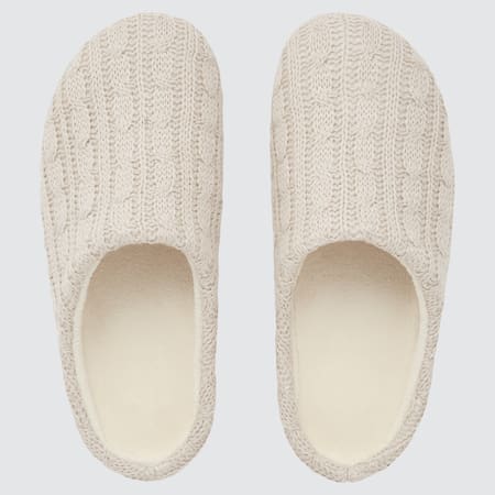 Cable Knit Washable Slippers