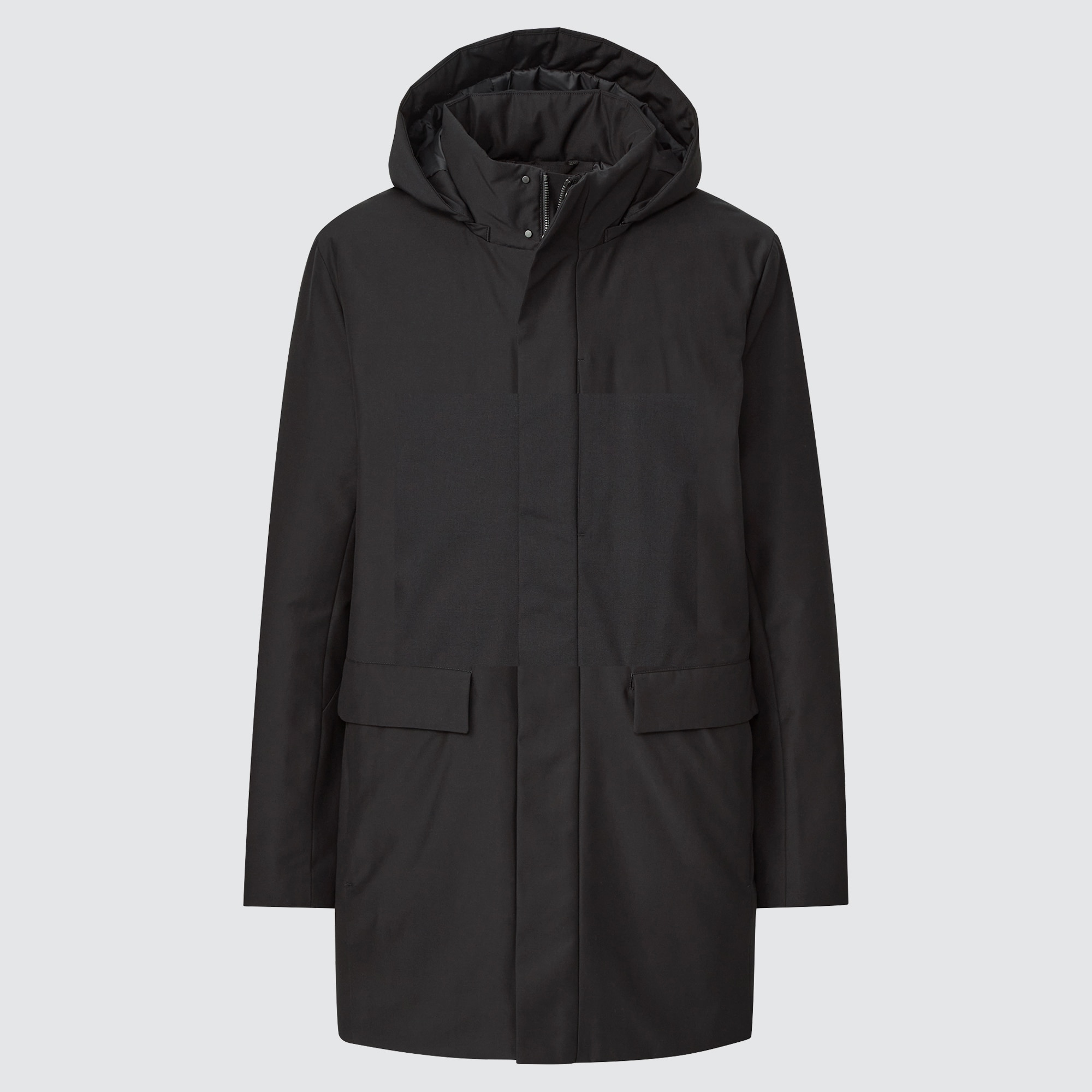 uniqlo men hybrid down hooded coat