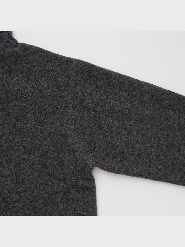 Souffle Yarn Turtleneck Long-Sleeve Dress
