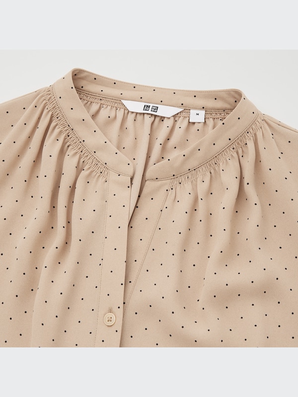 Drawstring 3/4-Sleeve Long Dress