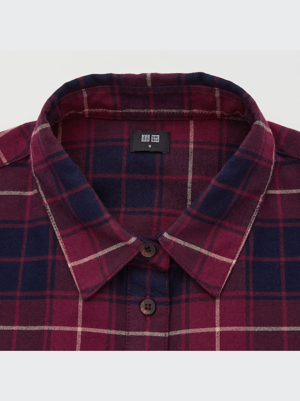 Flannel Plaid Long-Sleeve Shirt