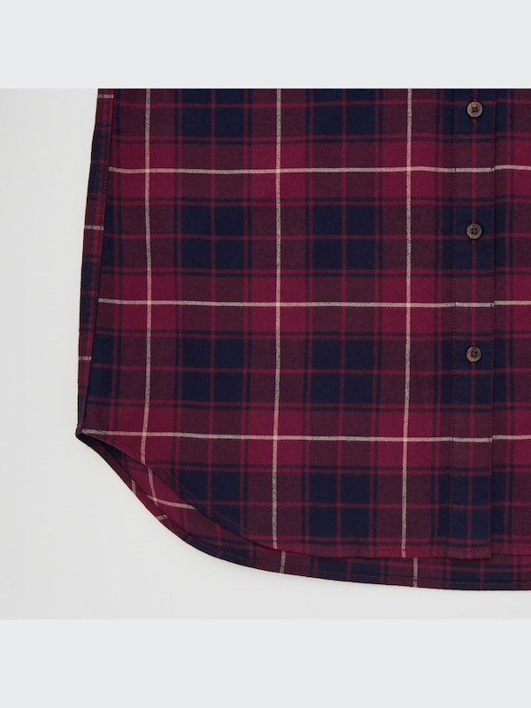 Flannel Plaid Long-Sleeve Shirt