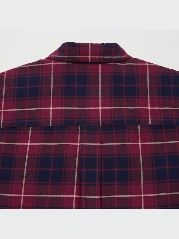 Flannel Plaid Long-Sleeve Shirt