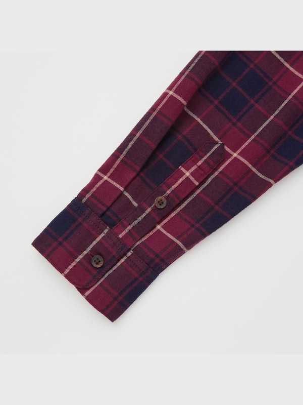 Flannel Plaid Long-Sleeve Shirt