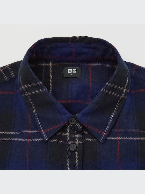 Flannel Plaid Long-Sleeve Shirt