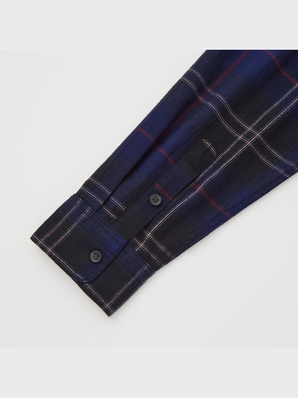 Flannel Plaid Long-Sleeve Shirt