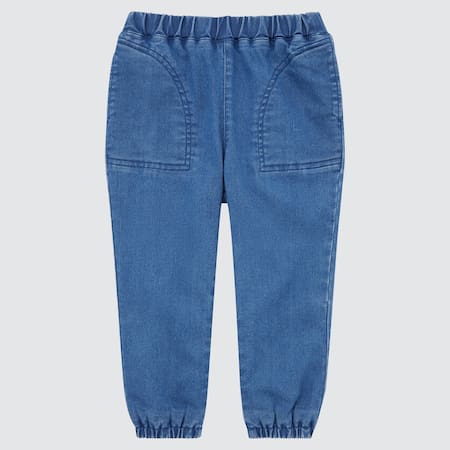 Babies Toddler Denim Warm Lined Trousers