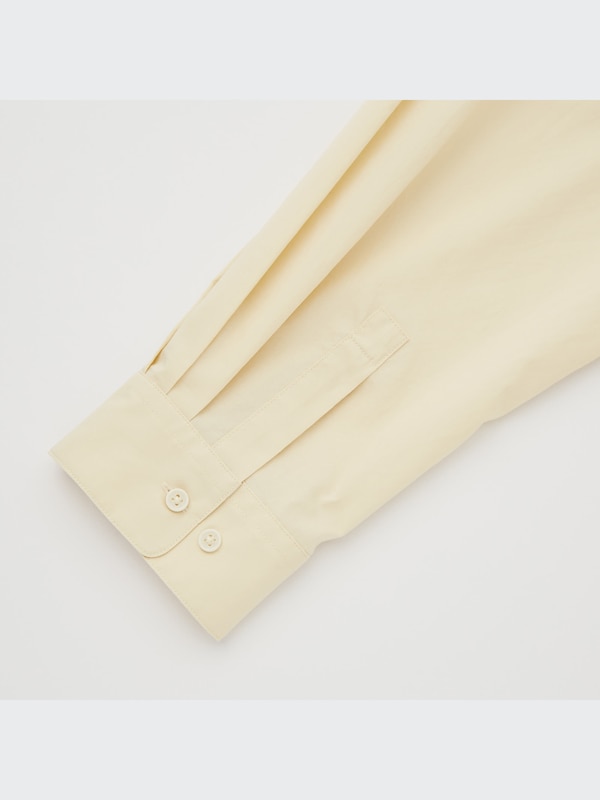 Cotton Relaxed Skipper Collar 3/4-Sleeve Shirt