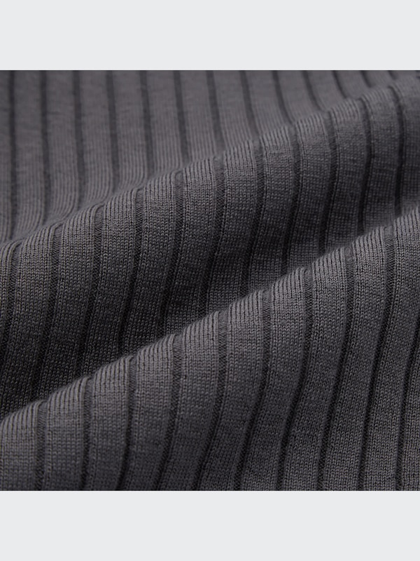 Extra Fine Merino Ribbed V-Neck Cardigan