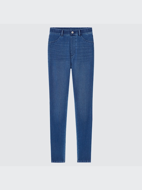 Women's EXTRA STRETCH HIGH RISE DENIM LEGGINGS PANTS (TALL