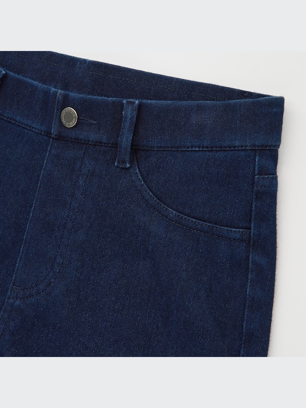 Ultra Stretch Denim Cropped Leggings Pants