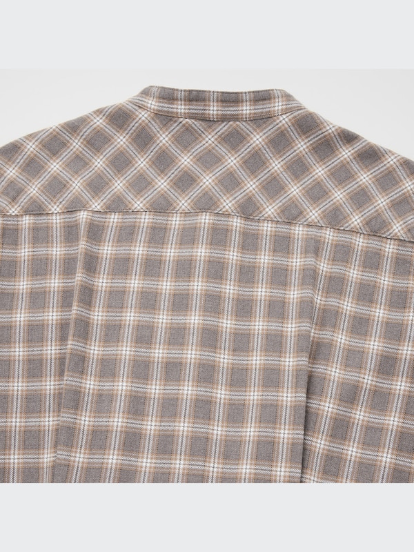 Soft Flannel Long-Sleeve Flare Dress