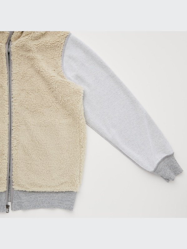 Pile-Lined Sweat Long-Sleeve Full-Zip Hoodie