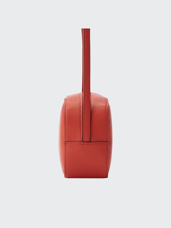 Faux-Leather Square Mini Shoulder Bag