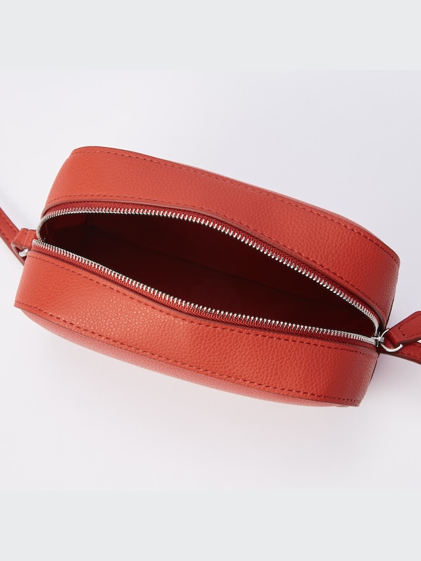Faux-Leather Square Mini Shoulder Bag
