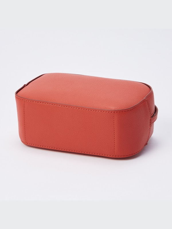 Faux-Leather Square Mini Shoulder Bag