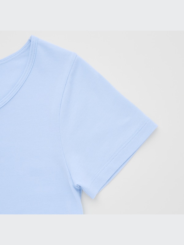 T-SHIRT SCOOP EN MÉLANGE DE COTON AIRISM ENFANT