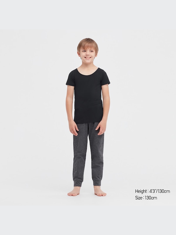 T-SHIRT SCOOP EN MÉLANGE DE COTON AIRISM ENFANT
