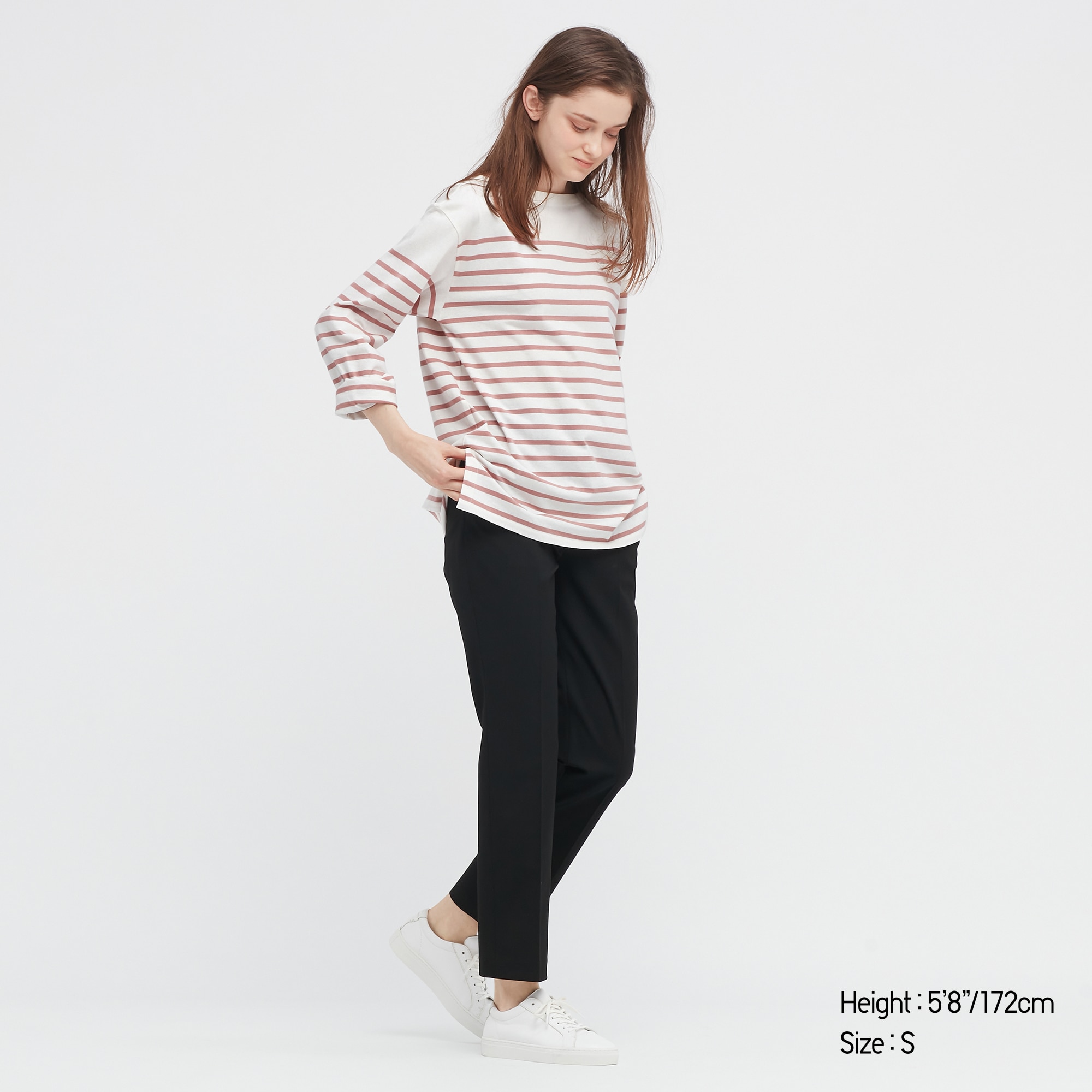 Women Oversized Fit Striped Long 